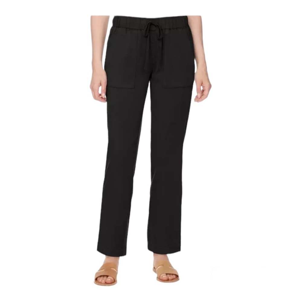 Buffalo David Bitton Black Drawstring Front-Pocket Pants